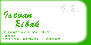 istvan ribak business card